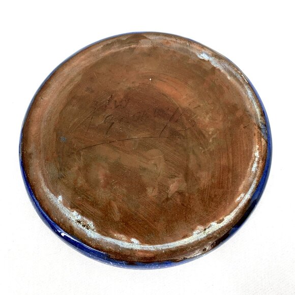 Spongeware Pottery Tea Coffee Serveware Set 4 Piece Set Signed Vintage - Picture 13 of 14